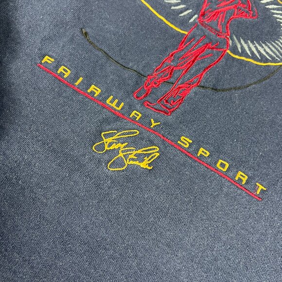 VTG 90s Fairway Steve Stricker Golf Sweatshirt Extra Extra Large Blue Crewneck - Picture 4 of 16